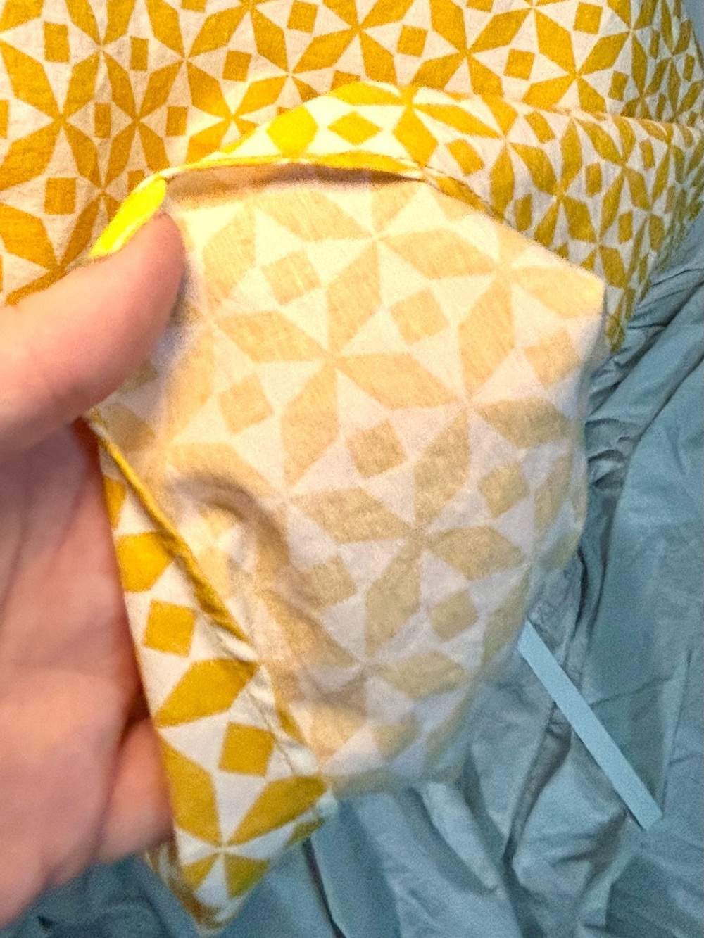 Boden Sophia Mustard Yellow, White Geometric Daisy Cotton Shirt Dress, Size 8 - Picture 12 of 16